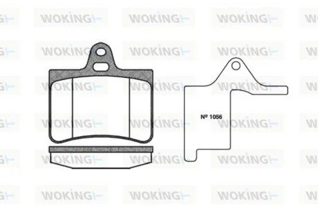 Гальмівні колодки WOKING P930300