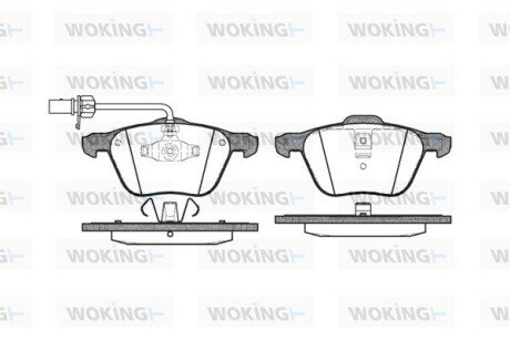 Колодки гальмівні WOKING P9363.02