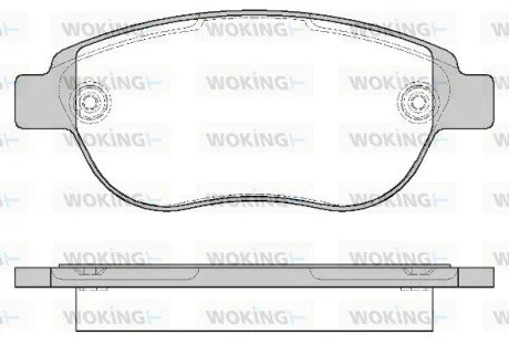 Колодки тормозные дисковые PSA Berlingo Partner I / C4 I 206 207 307 / Doblo I / WOKING P9413.00