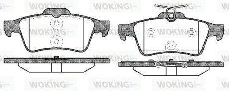 Колодки тормозные WOKING P942340