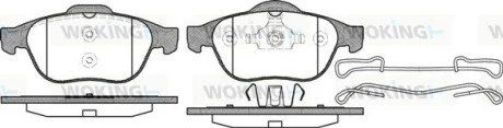 Колодки тормозные дисковые Renault Laguna II Espace IV / перед ATE ver. (P9433.1 WOKING P943310