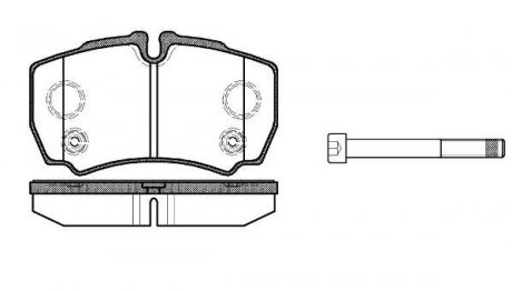 Колодки тормозные дисковые Ford Tranzit 06>13 / задн WOKING P9493.10