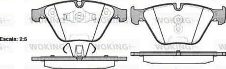 Колодки тормозные дисковые BMW 3e90 X1e84 / перед ATE ver. WOKING P9573.10