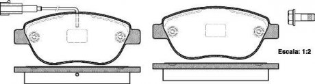 Колодки тормозные дисковые Fiat Doblo Combo 10> / Punto Linea 07> / перед (P9593 WOKING P9593.11