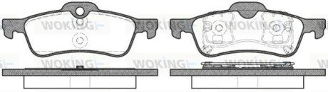 Колодки гальмівні WOKING P9623.00