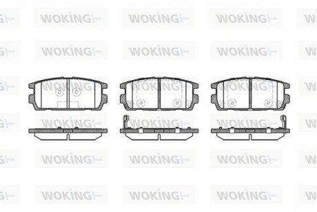 Колодки гальмівні WOKING P9773.02