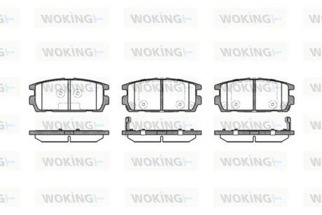 Колодки гальмівні WOKING P9773.02