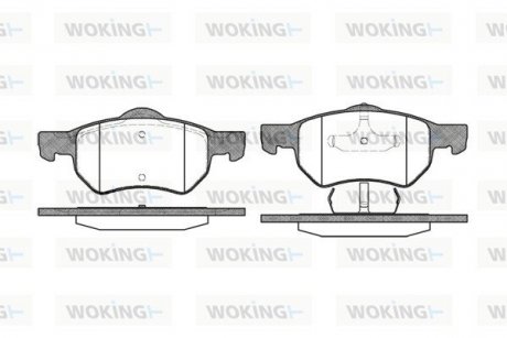 Колодки гальмівні WOKING P9823.00