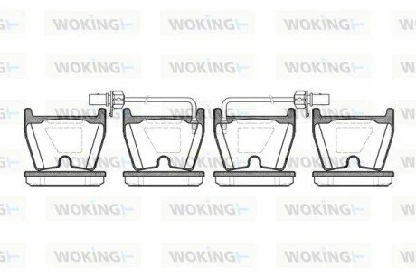 Колодки гальмівні WOKING P9963.02