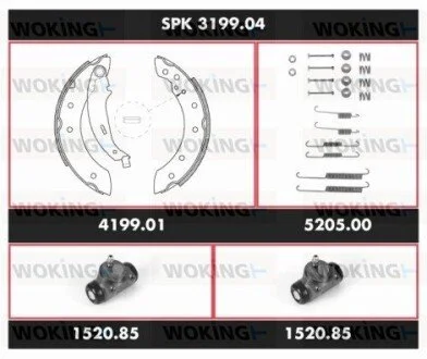 Колодки гальмівні барабанні WOKING SPK319904