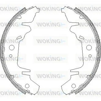 Колодки тормозные WOKING Z4020.00