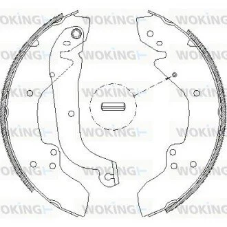 Колодки гальмівні барабанні WOKING Z405601