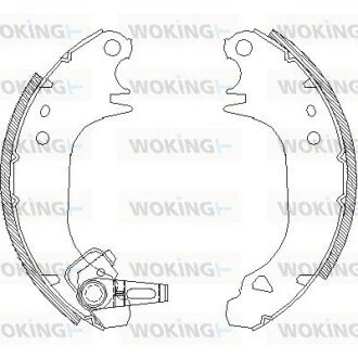 Колодки гальмівні барабанні WOKING Z407500