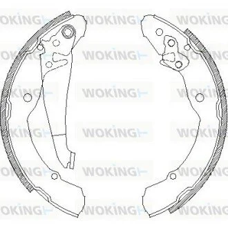 Гальмівні колодки задн. Beetle/Caddy/Jetta/Octavia/Roomster (95-21) WOKING Z408200