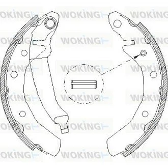 Колодки тормозные WOKING Z4086.00