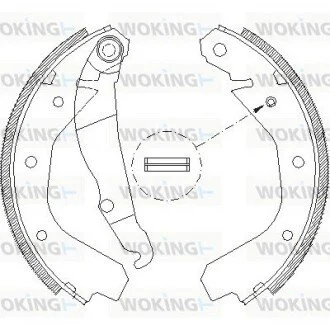 Колодки тормозные WOKING Z4088.00