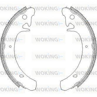 Гальмівні колодки задн. Kalina/Priora/Samara/Slavuta (76-18) WOKING Z4129.00