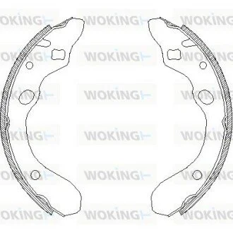 Колодки тормозные WOKING Z4147.00