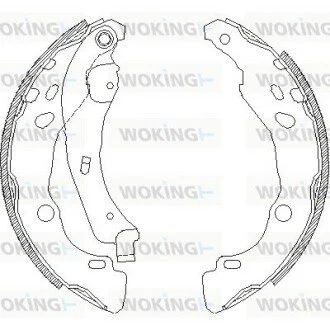 Колодки тормозные барабанные Renault Logan I Sandero I Duster I / задн (WOKING Z4152.00