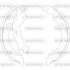 Колодки гальмівні бараб. задн. (вир-во Remsa) Fiat 500 07> Panda 03> / Bosch ver. (Z4158.00) WOKING Z415800