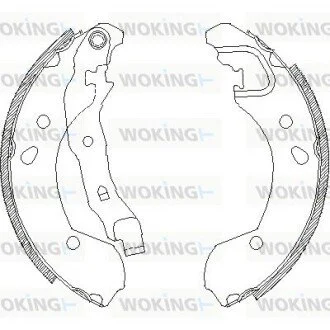 Колодки тормозные WOKING Z416800