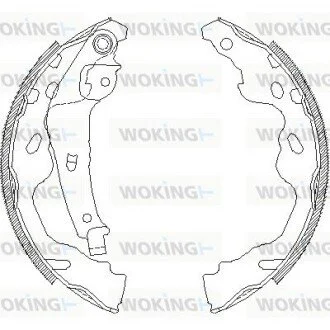 Колодки гальмівні барабанні WOKING Z418700