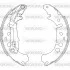 Колодки тормозные барабанные задние Citroen Nemo 1.3 08-,Citroen Nemo 1.3 09- (Z WOKING Z419200 (фото 1)