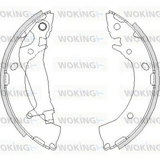 Колодки тормозные барабанные Hyundai Getz 1,1-1,6i 1,5d / задн (Z4203.00) WOKING Z420300