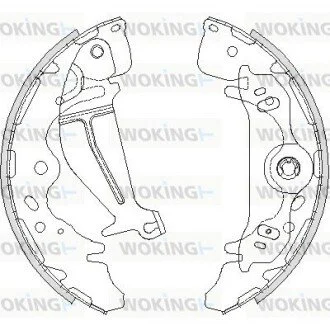 Колодки тормозные бараб. задн. (Remsa) Hyundai H-1 08> WOKING Z4219.00