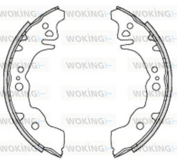 Колодки тормозные WOKING Z4230.00