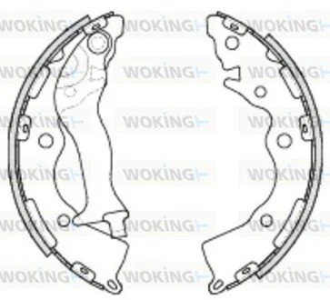 Гальмівні колодки задн. Accent/Rio 1.4-1.6 05-21 WOKING Z4234.00