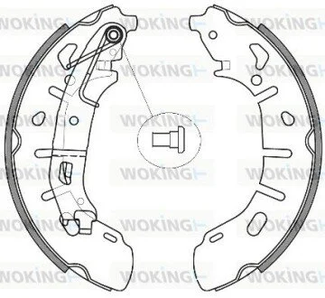 Колодки тормозные WOKING Z426300