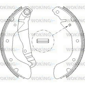 Колодки тормозные WOKING Z4307.00