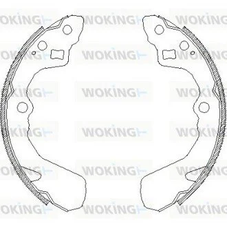 Колодки гальмівні бараб. задн. (Remsa) Suzuki Swift 05> (Z4386.00) WOKING Z438600