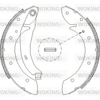 Колодки гальмівні барабанні WOKING Z439602