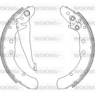 Колодки тормозные WOKING Z4397.00