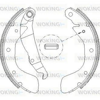 Гальмівні колодки задн. Astra/Combo/Corsa/Lanos (82-12) WOKING Z4398.00
