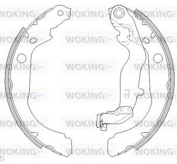 Колодки гальмівні барабанні WOKING Z444400
