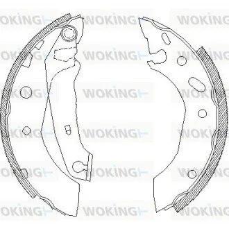 Колодки тормозные WOKING Z4507.01