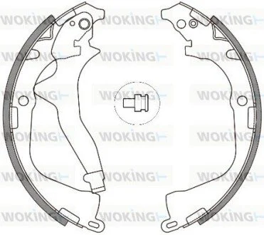 Гальмівні колодки зад. VW Amarok 10- WOKING Z4648.00