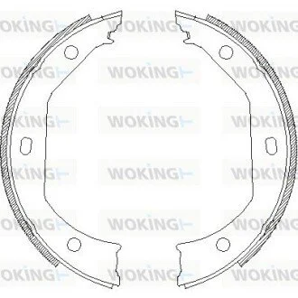 Колодки тормозные барабанные BMW 3e90 X1e83 / ручн. торм. WOKING Z4716.00 (фото 1)