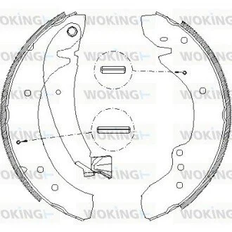 Колодки тормозные WOKING Z471800