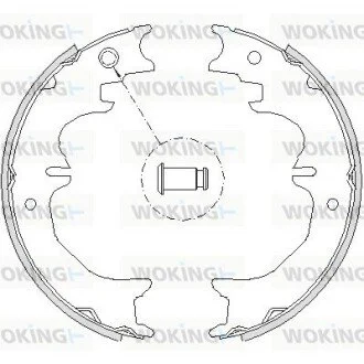 Фото 1 - колодки гальмівні WOKING Z472700 Колодки гальмівні WOKING Z472700 (фото 1)