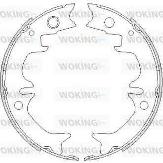 Колодки тормозные барабанные задние Toyota Camry 2.0 01-06,Toyota Camry 2.4 01-0 WOKING Z473100 (фото 1)