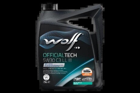 OFFICIALTECH 5W30 C3 LL III 5Lx4 (NEW) Wolf 1048181