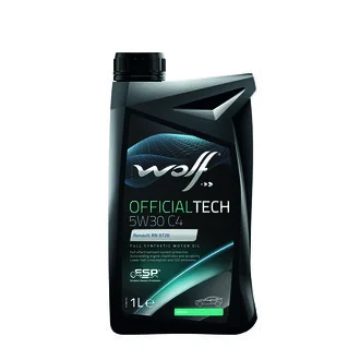 Моторное масло Officialtech C4 5W-30 синтетическое 1 л Wolf 8308314