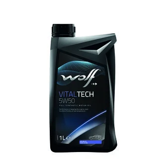 Моторное масло Vitaltech 5W-50 синтетическое 1 л Wolf 8314629