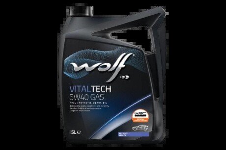 VITALTECH 5W40 GAS 5Lx4 Wolf 8326097