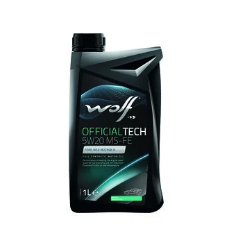 Моторное масло Officialtech MS-FE 5W-20 синтетическое 1 л Wolf 8329975
