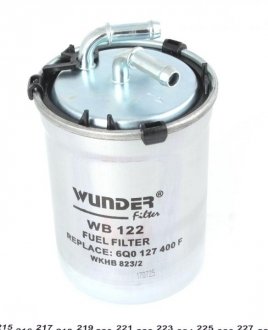 Фільтр паливний WUNDER FILTER WB 122 (фото 1)